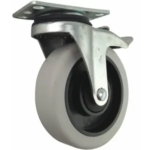 GRAINGER 400K28 5 Inch Light-Medium Duty Swivel Plate Caster, 400 Lbs. Load Rating | CD2MNF