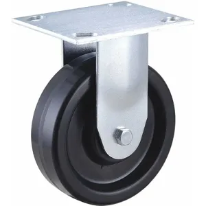 GRAINGER 400K74 5 Inch Light-Medium Duty Rigid Plate Caster, 450 Lbs. Load Rating | CD2HWL