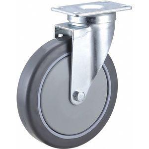 GRAINGER 406P71 Swivel Plate Caster, 6 Inch, Light-Duty, 150 Lbs. Load Rating | CD2WUG