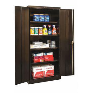 GRAINGER 410S361878ME Commercial Storage Cabinet, Black, 78 x 36 x 18 Inch Size, Unassembled | CD3WAR 411L39