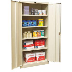 GRAINGER 410S362478A-PT Commercial Storage Cabinet, Tan, 78 x 36 x 24 Inch Size, Assembled | CD3XRC 411L47