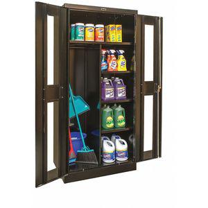 GRAINGER 455C24SVA-ME Commercial Storage Cabinet, Black, 72 x 36 x 24 Inch Size, Assembled | CD3XHA 411L73