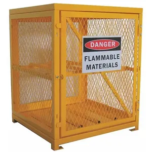 GRAINGER 5CHL0 Horizontal Storage, 35 x 31 x 30 Inch, Unassembled, Yellow | CD3XBJ