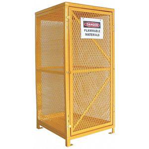 GRAINGER 5CHL5 Vertical Storage, 65 x 31 x 30 Inch Size, Unassembled, Yellow | CD2WMM