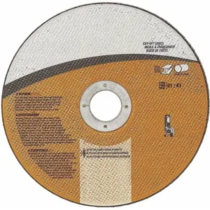 GRAINGER 66252832324 Abrasive Cut-Off Wheel, 7/8 Inch Arbor, 0.0625 Inch Thick, 8600 Max. RPM | CD2NGL 447R04