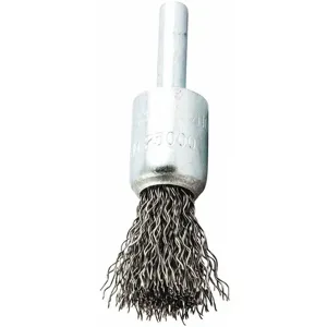 GRAINGER 66252838807 Crimped Wire End Brush, 1/4 Inch Shank, 0.014 Inch Wire Dia. | CD3UDW 443N18