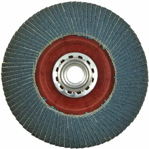 GRAINGER 77696002064 Flap Disc, 5/8 Inch Mounting Hole, Fine, 120 Grit Zirconia Alumina | CD2JEX 447R70