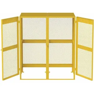 GRAINGER CV102YP Vertical Storage, 71 x 64 x 40 Inch, Yellow | CD2KMM 8W147