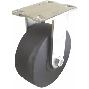 GRAINGER P27R-NMB060K-18 6 Inch Heavy-Duty Rigid Plate Caster, 5400 Lbs. Load Rating | CD2NFA 440A67