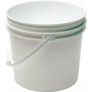 GRAINGER ROP2110-WP 1.0 Gal. HDPE Round Pail, White | CD2HLH 49EN46