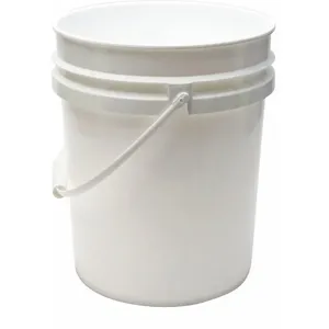 GRAINGER ROP2150-WP Round Pail, 5 Gallon, White | CD2WPE 49EN49