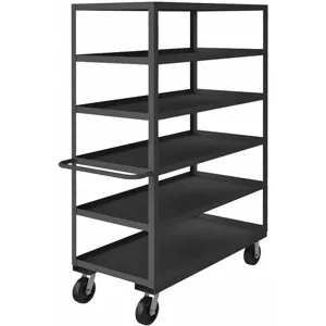 GRAINGER RSC-244873-6-3K-95 Stock Cart, 3000 Lbs. Load Capacity, No. of Shelves 6, Gray | CD2KMX 9RYC3