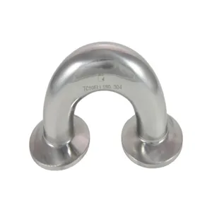 APPROVED VENDOR TC10ELL180 Elbow, 1 Inch Size, Tri Clover Compatible, 180 Deg. U-Bend | CF6CKL