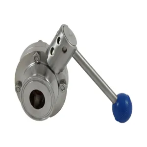 APPROVED VENDOR TC10VBFVPT Butterfly Valve Pull Trigger, 1 Inch Tri Clover Compatible | CF6CXV