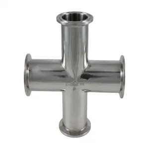 APPROVED VENDOR TC15CROSS Tri Clamp Style Cross, 1.5 Inch Size, Tri Clover Compatible | CF6CJM