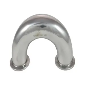 APPROVED VENDOR TC15ELL180 Elbow, 1.5 Inch Size, Tri Clover Compatible, 180 Deg. U-Bend | CF6CKP