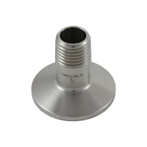 APPROVED VENDOR TC15M12 Connection Adapter, 1.5 Inch Tri Clover x 1/2 Inch Male NPT | CF6CEM