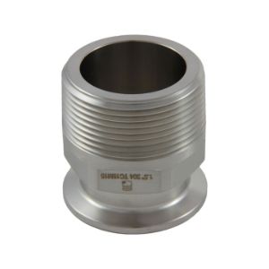 APPROVED VENDOR TC15M15 Connection Adapter, 1.5 Inch Tri Clover x 1.5 Inch Male NPT | CF6CER