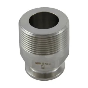 APPROVED VENDOR TC15M20 Connection Adapter, 1.5 Inch Tri Clover x 2 Inch Male NPT | CF6CET