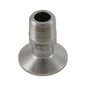 APPROVED VENDOR TC15M34 Connection Adapter, 1.5 Inch Tri Clover x 3/4 Inch Male NPT | CF6CEN