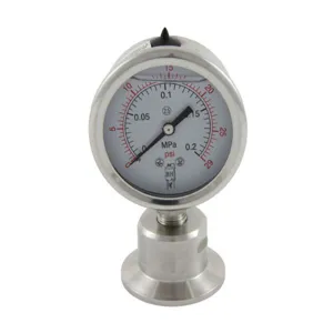 APPROVED VENDOR TC15SPG30BM Sanitary Pressure Gauge, Tri Clover Compatible, 0-30 PSI, Bottom Mount | CF6CTR