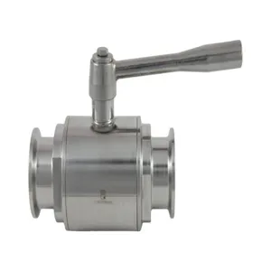 APPROVED VENDOR TC15VBALL-RH Ball Valve, 1.5 Inch Tri Clover Compatible, Economy, Round Handle Design | CF6CAY