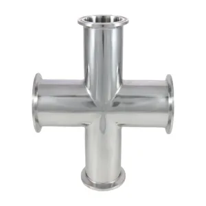 APPROVED VENDOR TC20CROSS Tri Clamp Style Cross, 2 Inch Size, Tri Clover Compatible | CF6CJN