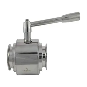 APPROVED VENDOR TC20VBALL-RH Ball Valve, 2 Inch Tri Clover Compatible, Economy, Round Handle Design | CF6CBE