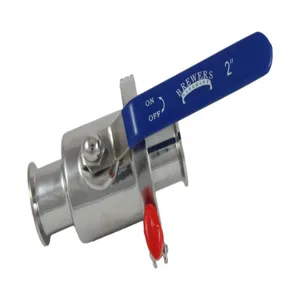 APPROVED VENDOR TC20VBALLTAP-B Ball Valve, 2 Inch Tri Clover Compatible Tri Clamp, Quick Clean | CF6CBB