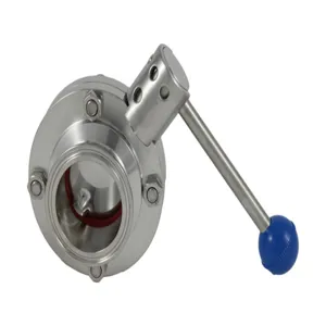 APPROVED VENDOR TC20VBFVPT Butterfly Valve Pull Trigger, 2 Inch Tri Clover Compatible | CF6CXX