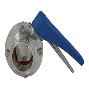 APPROVED VENDOR TC25VBFVST Butterfly Valve Squeeze Trigger, 2.5 Inch Size, Tri Clover Compatible | CF6CYB