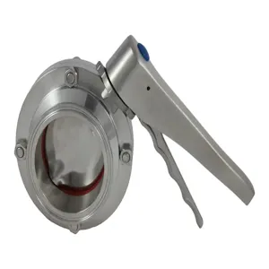 APPROVED VENDOR TC30VBFVSTSS Butterfly Valve, 3 Inch Tri Clover Compatible, Stainless Steel | CF6CBR