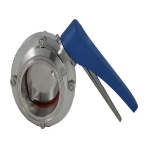 APPROVED VENDOR TC40VBFVST Butterfly Valve Squeeze Trigger, 4 Inch Size, Tri Clover Compatible | CF6CYD