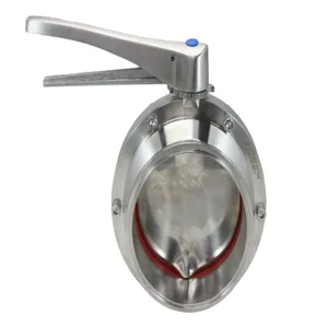 APPROVED VENDOR TC60VBFVSTSS Butterfly Valve Squeeze Trigger, 6 Inch Size, Tri Clover Compatible | CF6CYE