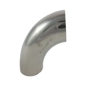 APPROVED VENDOR WF15ELL90S Elbow, 1.5 Inch Size, Sanitary, 90 Deg. Bend, Weld Tangent | CF6CKX