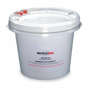 RECYCLEPAK SUPPLY-066-SWS Mercury Device Recycling Pail, 1 gal, 1 gal, 13 lb Wt Capacity, Prepaid Disposal Included | CT8VGE 34TJ52