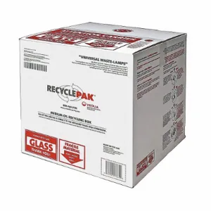 RECYCLEPAK SUPPLY-192-SWS Medium Cfl Recycling Box, CFL/INC/LED Lighting Technology | CT8VFP 34TJ58