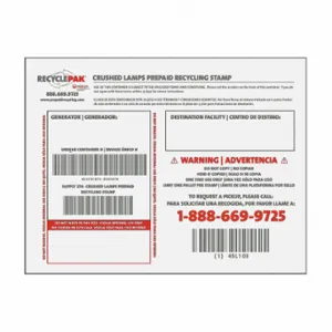 RECYCLEPAK SUPPLY-276 Bulb Recycling Stamp | CT8VFV 45L103