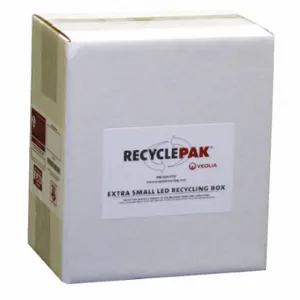 RECYCLEPAK Supply-374 LED Bulb Recycling Box, LED Lighting Technology, Prepaid Disposal Included | CT8VGB 444A27