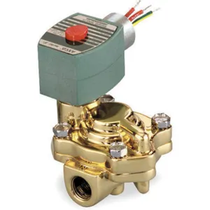 RED HAT 8221G013 Solenoid Valve, Brass, 120 / 110 V, Class F Coil Insulation | AD2UWW 3UL41