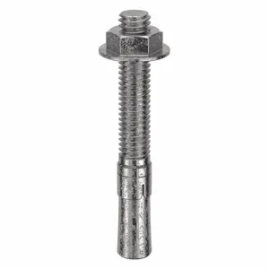 RED HEAD SWW-3830 Wedge Anchor, 316 Stainless Steel, 3/8 X 3 Inch Size, 50Pk | AA7FUL 15X091