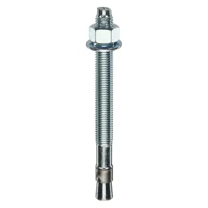 RED HEAD WS-3484 Wedge Anchor, 3/4-10 Thread Size, Steel, 3/4 Inch Dia., 10PK | CG8YRU 3A466