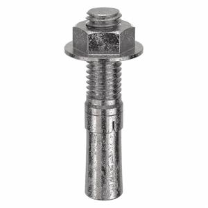 RED HEAD WW-1226 Expansion Wedge Anchor, 1/2 Inch Dia., Plain, Stainless Steel, 25Pk | CD2WMF 2G560