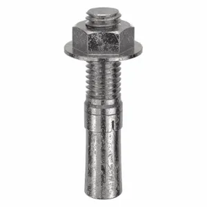 RED HEAD WW-1226 Expansion Wedge Anchor, 1/2 Inch Dia., Plain, Stainless Steel, 25Pk | CD2WMF 2G560