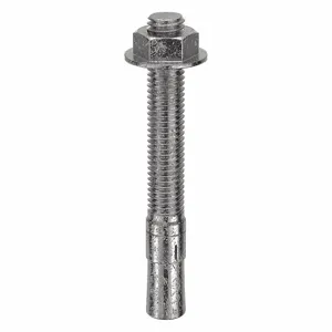 RED HEAD WW-1242 Wedge Anchor, 1/2-13 Thread Size, 304 Stainless Steel, 1/2 Inch Dia., 25PK | CG8YTG 2G564