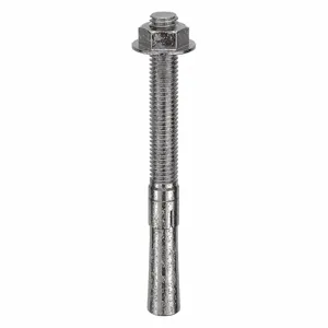 RED HEAD WW-1254 Wedge Anchor, 1/2-13 Thread Size, 304 Stainless Steel, 1/2 Inch Dia., 25PK | CG8YTH 2G566