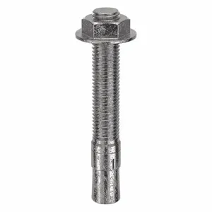 RED HEAD WW-3454 Wedge Anchor, 304 Stainless Steel, 3/4 X 5-1/2 Inch Size, 10Pk | AA7FVP 15X120