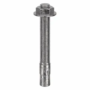 RED HEAD WW-3462 Wedge Anchor, 304 Stainless Steel, 3/4 X 6-1/4 Inch Size, 10Pk | AA7FVQ 15X121