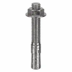 RED HEAD WW-3826 Wedge Anchor, 3/8-16 Thread Size, 304 Stainless Steel, 3/8 Inch Dia., 50PK | CG8YTL 2G572