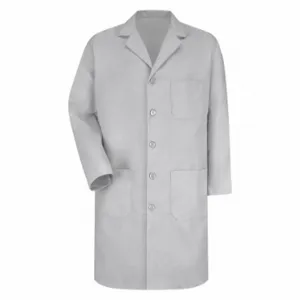 RED KAP KP14GY RG 40 Mens Lt Gray Lab Coat 80/20 | CT8VMN 43N817